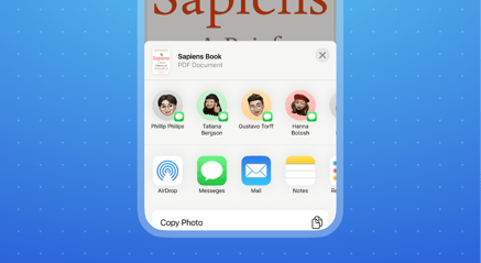 iOS Share Feature